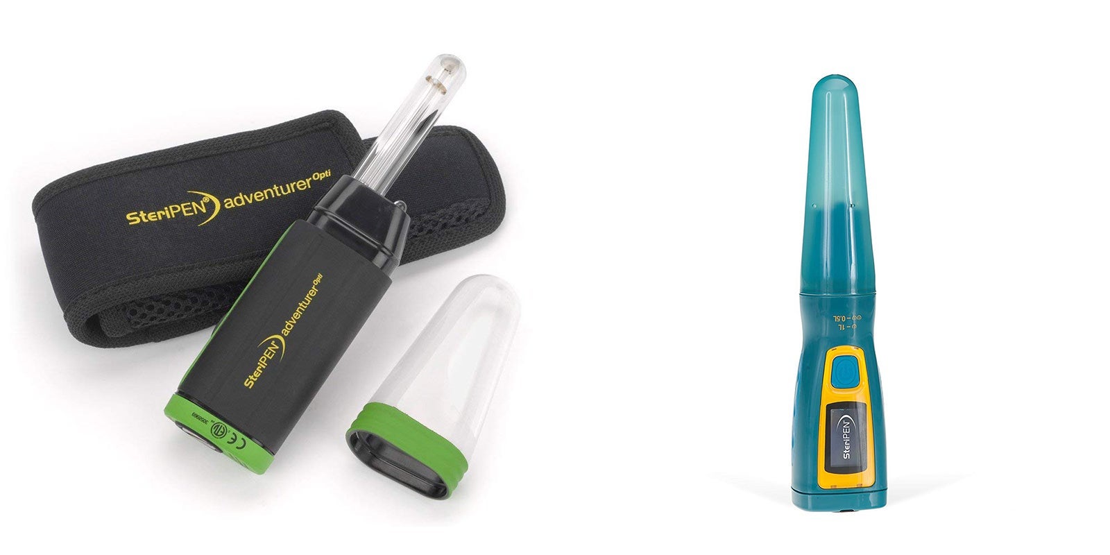 The SteriPen (L) Adventurer and the SteriPen Ultra (R). (Photos via Amazon)