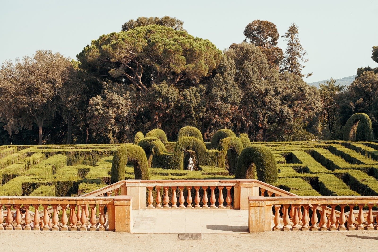 Parc del Laberint d'Horta in Barcelona, Spain. The gardens hosted receptions to the Spanish sovereigns on three occasions since its construction in 1791