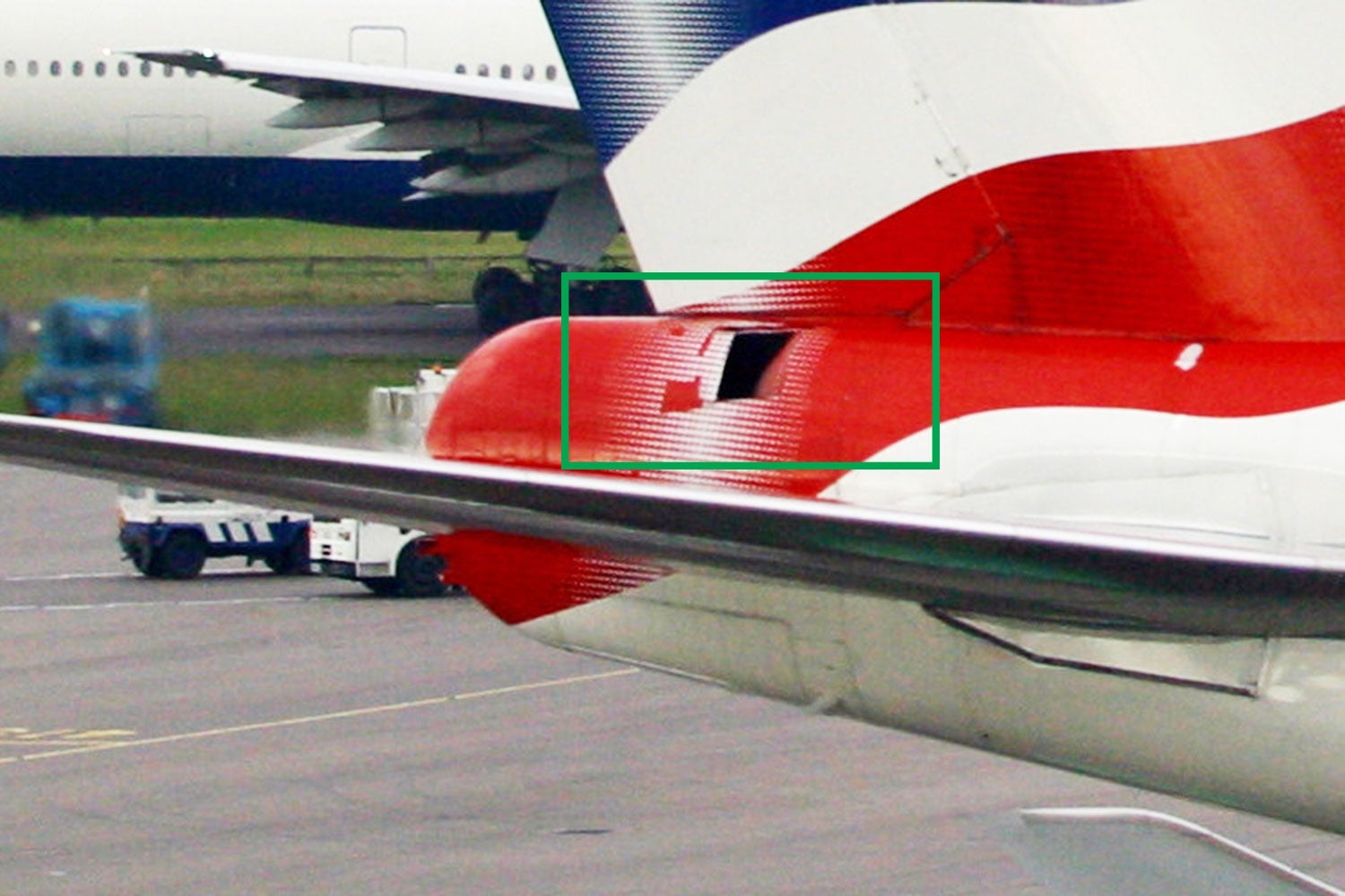 The air intake for the APU on a British Airways Boeing 747. Image via British Airways.