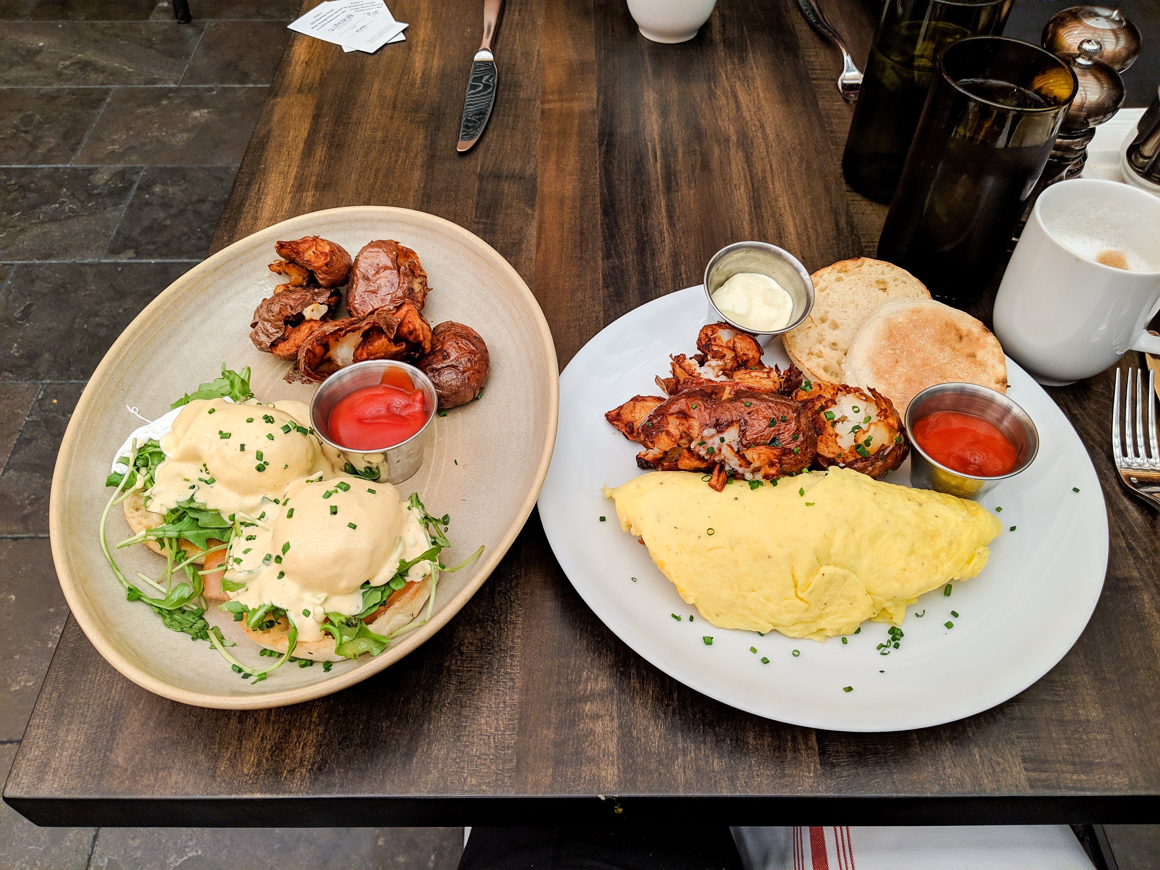 Our breakfast at the ETA Restaurant in the Loews Chicago Hotel.