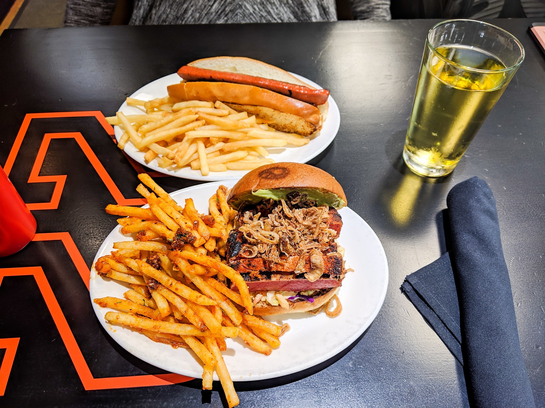 Would your significant other say no to this airport lounge meal? (Photo at the SFO Priority Pass Lounge by Katie Genter/The Points Guy)
