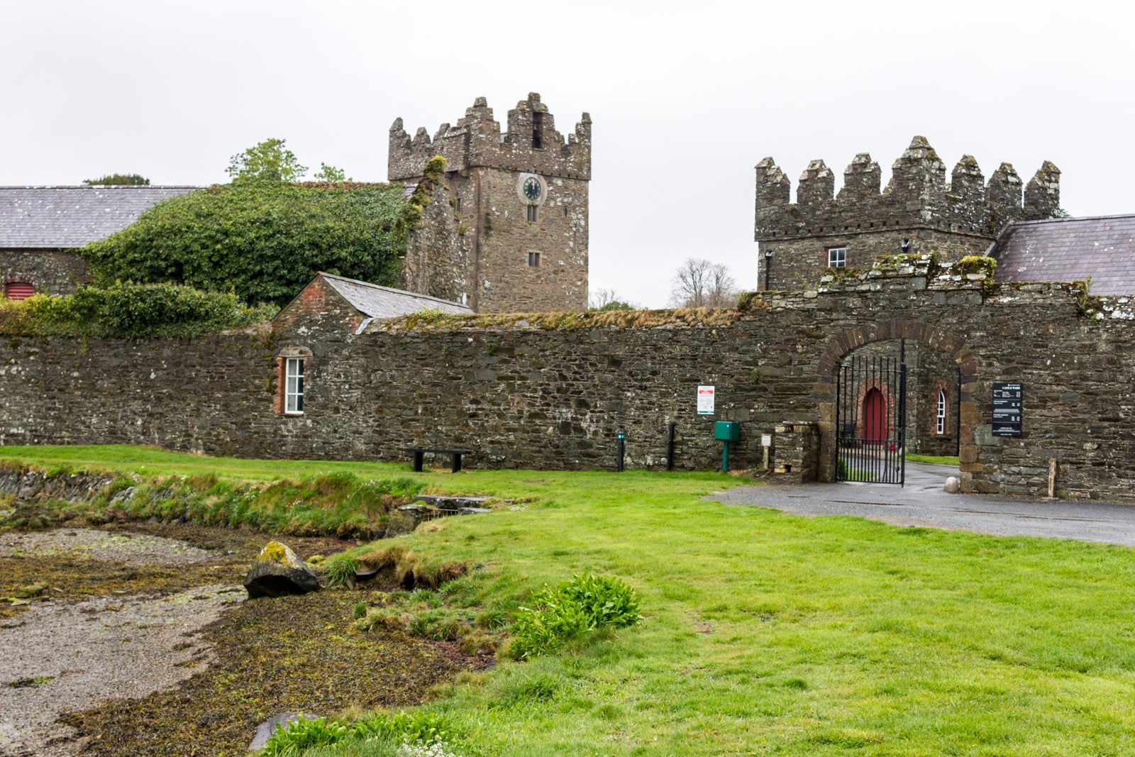 The tower house and courtyard at Castle Ward in Strangford, Northern Ireland. (Photo by Joaquin Ossorio Castillo / Getty Images)