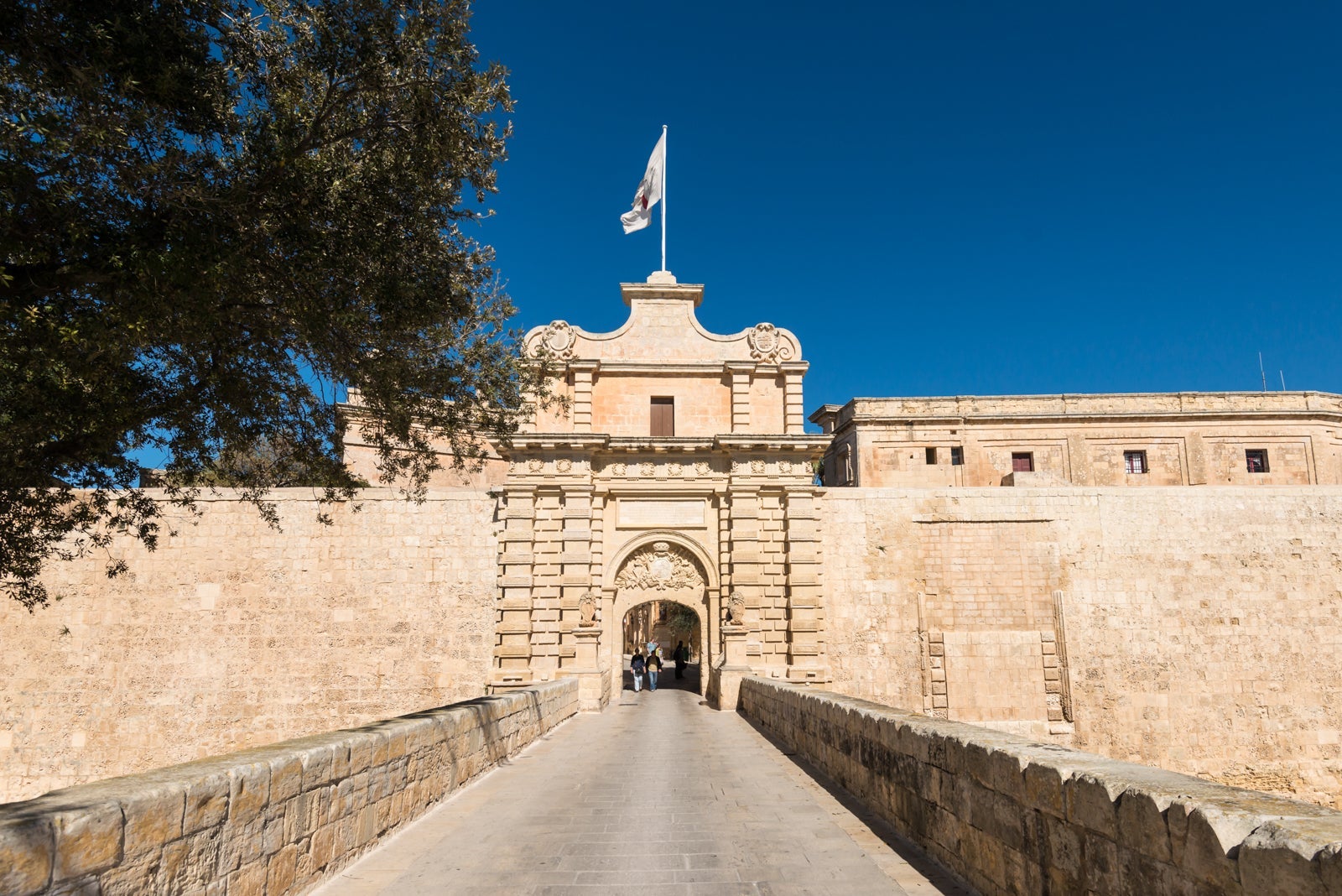 Entry to the old fortified city of Mdina, Malta. (Photo by A J Withey / Getty Images)