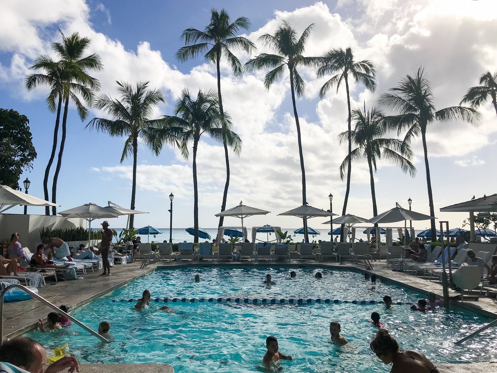 The pool at the Moana Surfrider Hawaii. (Photo by Samantha Rosen/The Points Guy)