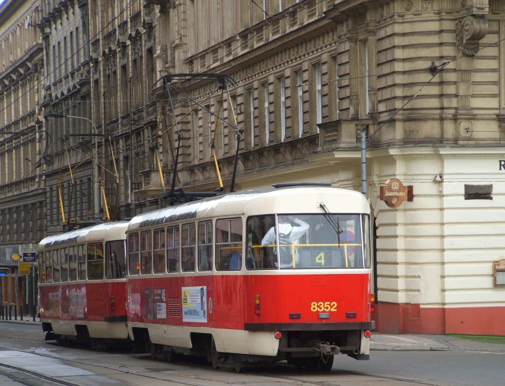 Trams are a convenient way of traveling around Prague. Photo by Elen Turner