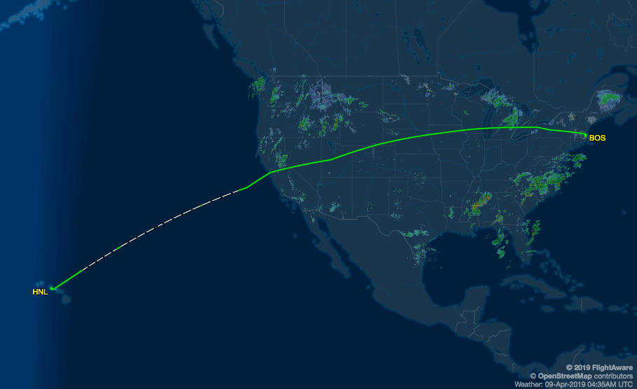 Image courtesy of FlightAware