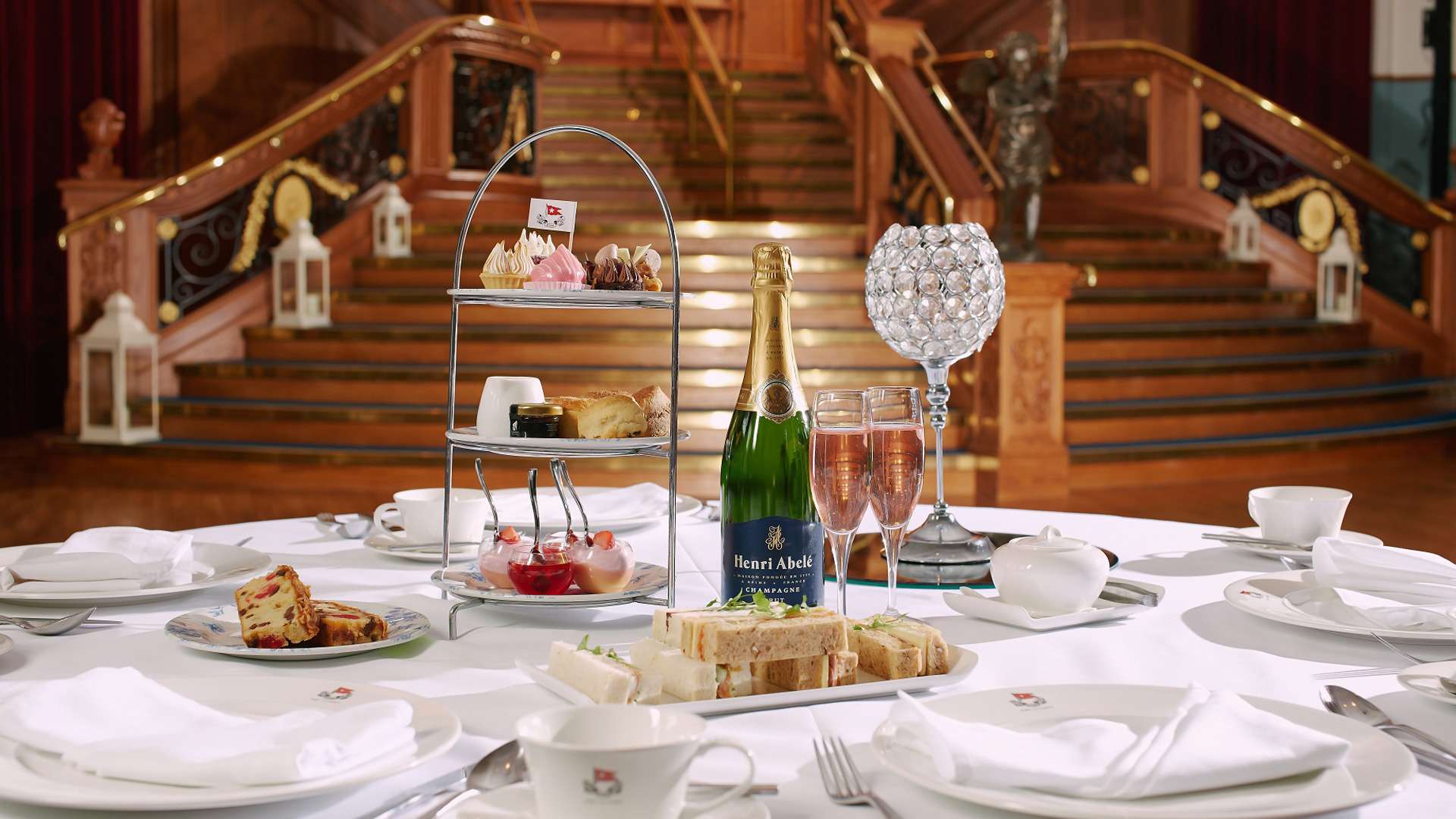 Tea on the Titanic. (Photo courtesy of Visit Belfast)
