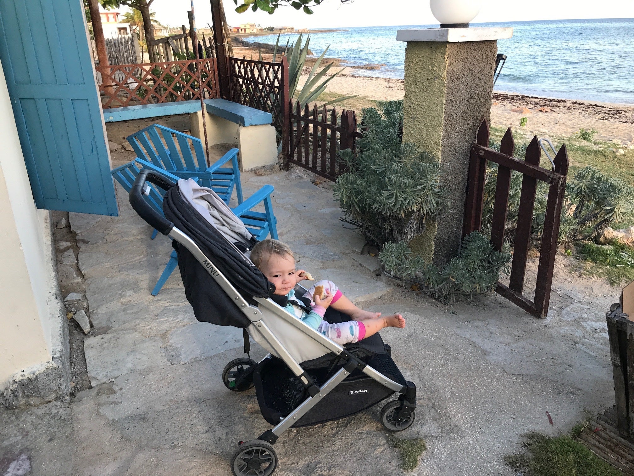The author's daughter in the UPPAbaby Minu recently in Cuba (Terry Ward)