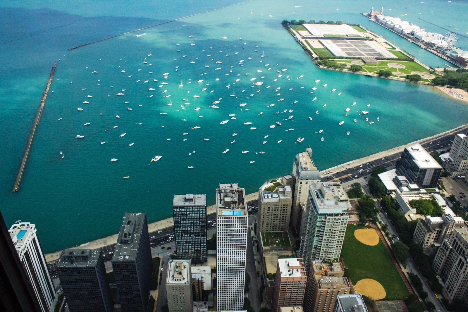 View from the top of 360 Chicago (Photo by Gautam Krishnan / Unsplash)