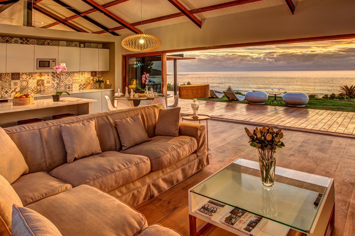 South Africa Coastal Living Room Sunset