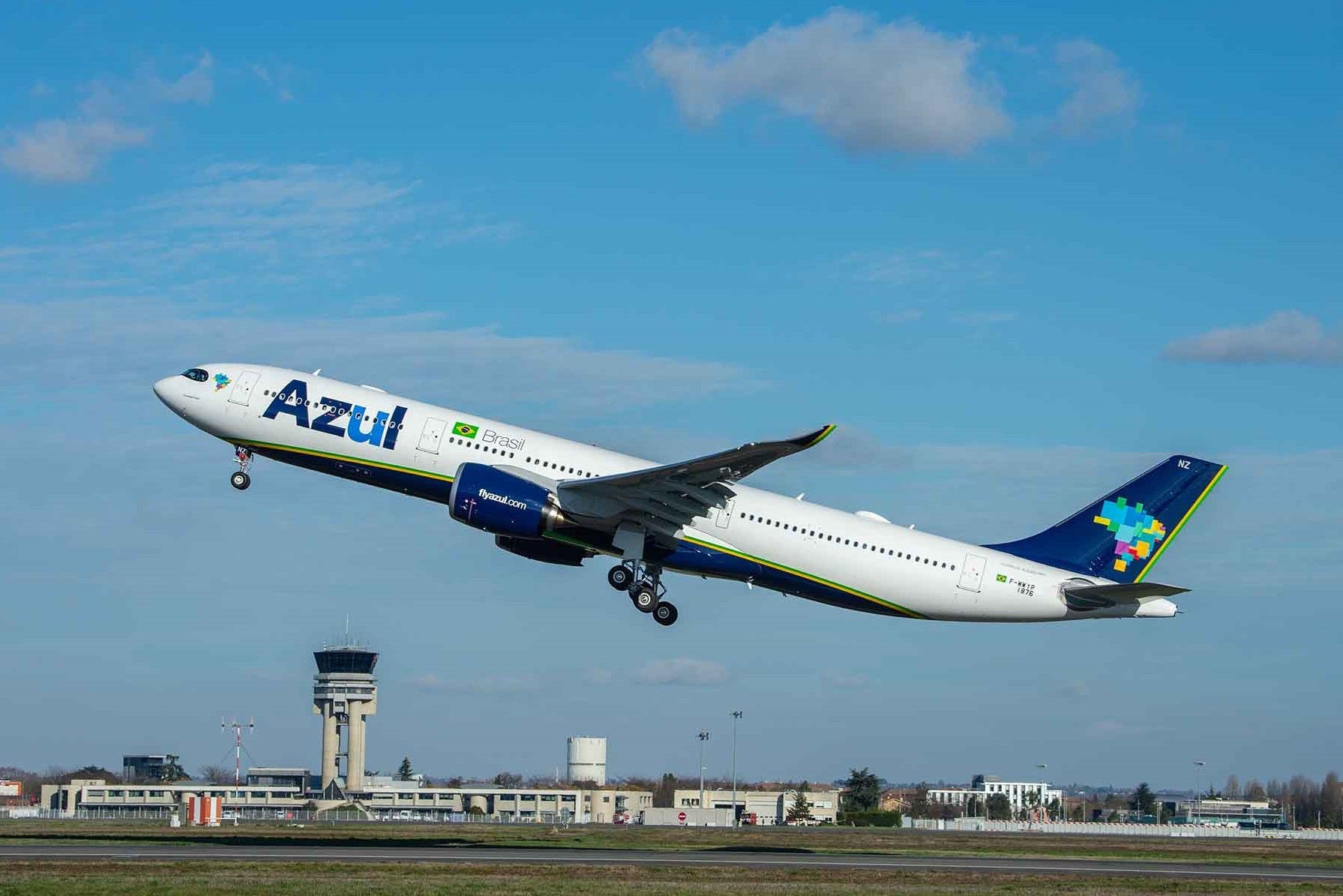 An Airbus A330-900neo takes off in a file photo from Airbus. (Photo: Courtesy of Airbus)