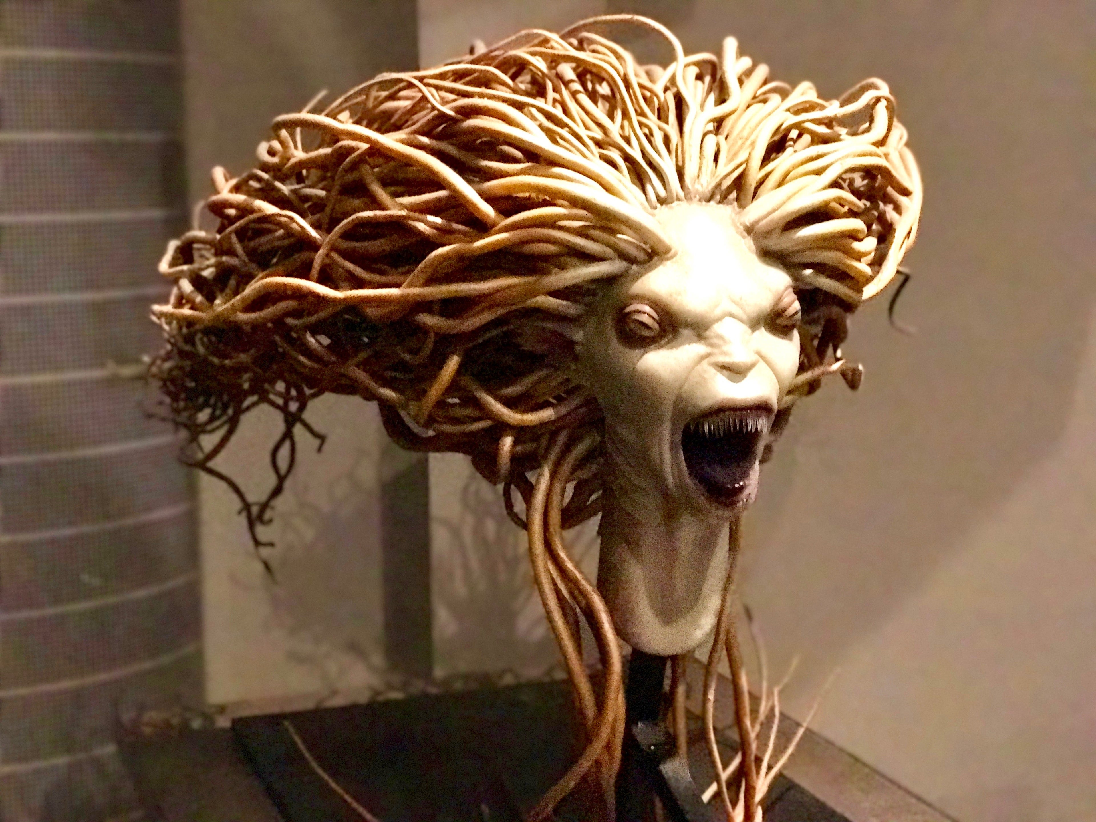 scary mermaid head Harry Potter Studios