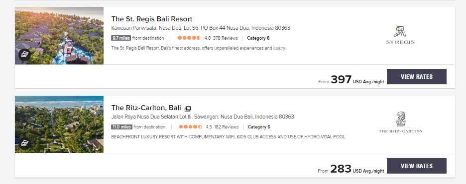 Only rooms for two guests will display reasonable rates.