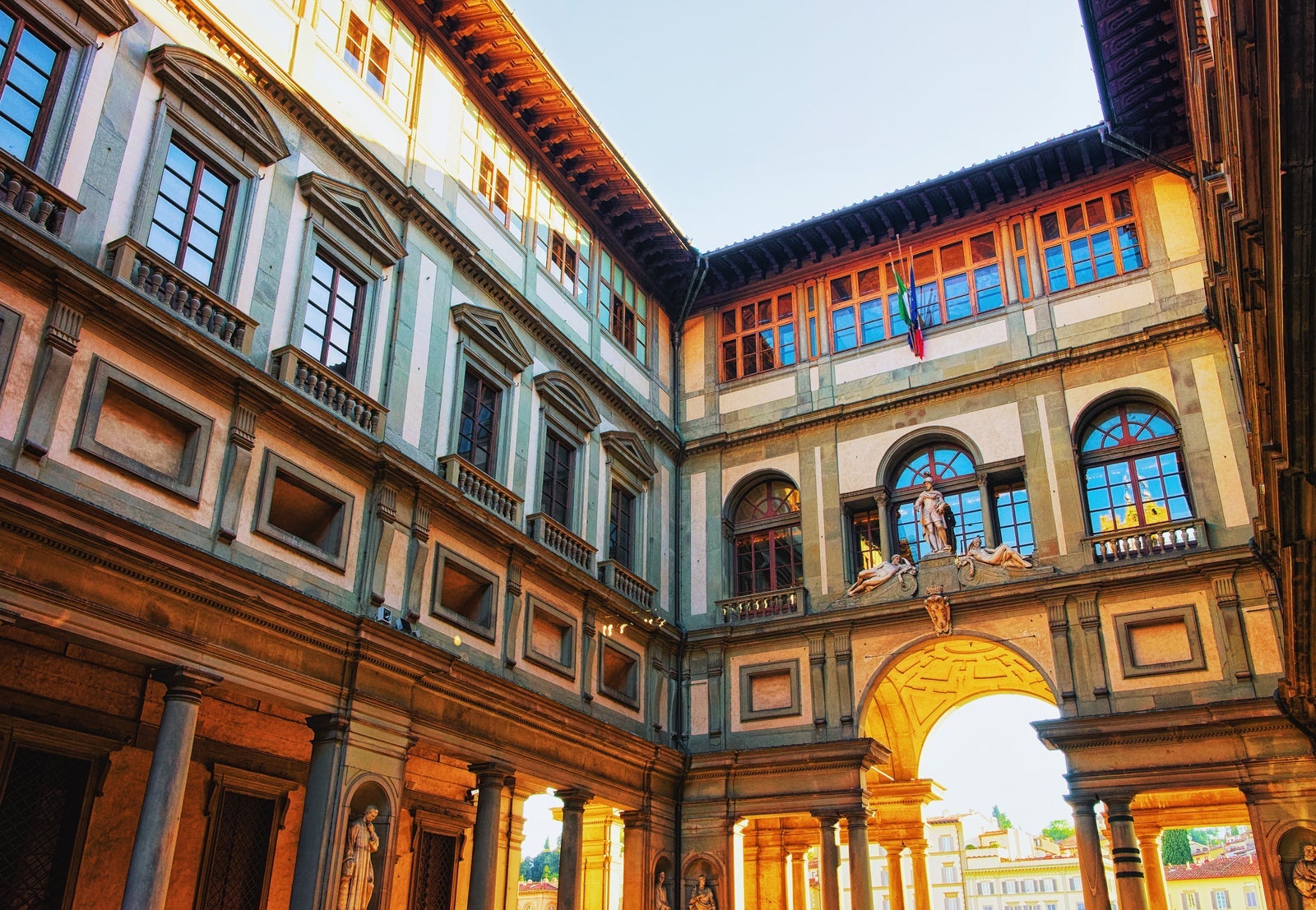 The Uffizi Gallery in Florence. (Photo by RomanBabakin / Getty Images)