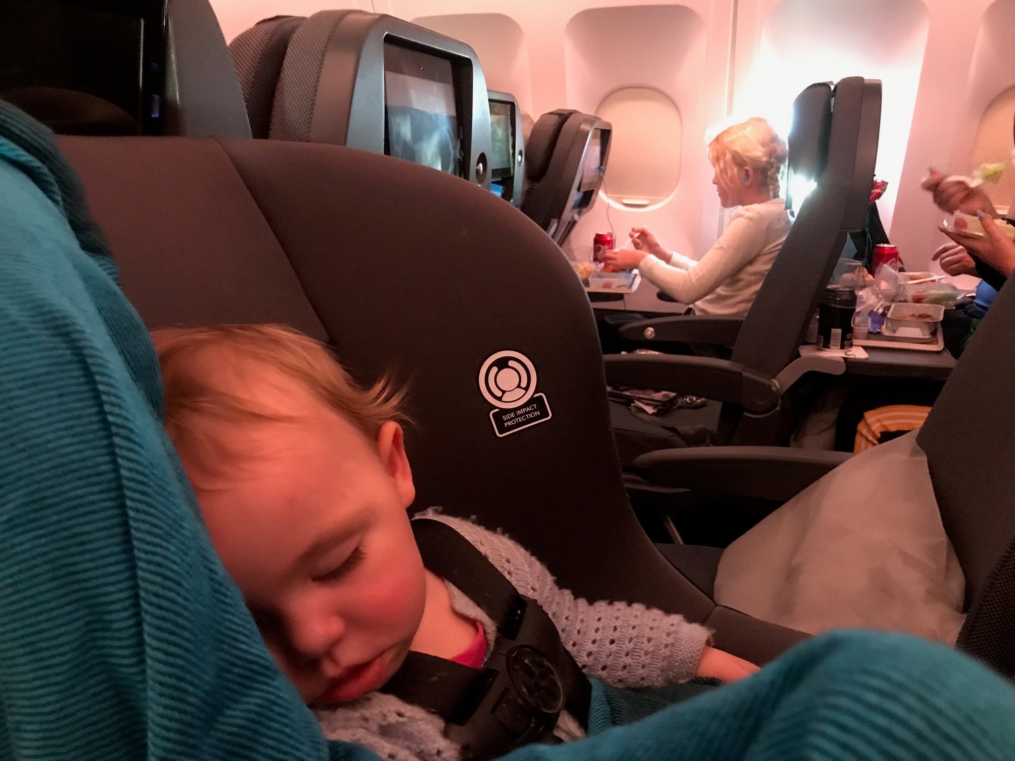 Crashed out shortly after takeoff in her FAA-approved car seat (Terry-Ward.com)