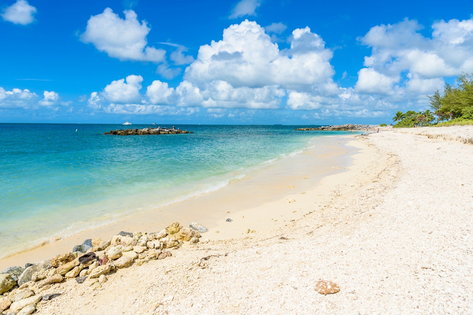 Paradise beach at Fort Zachary Taylor Park, Key West.