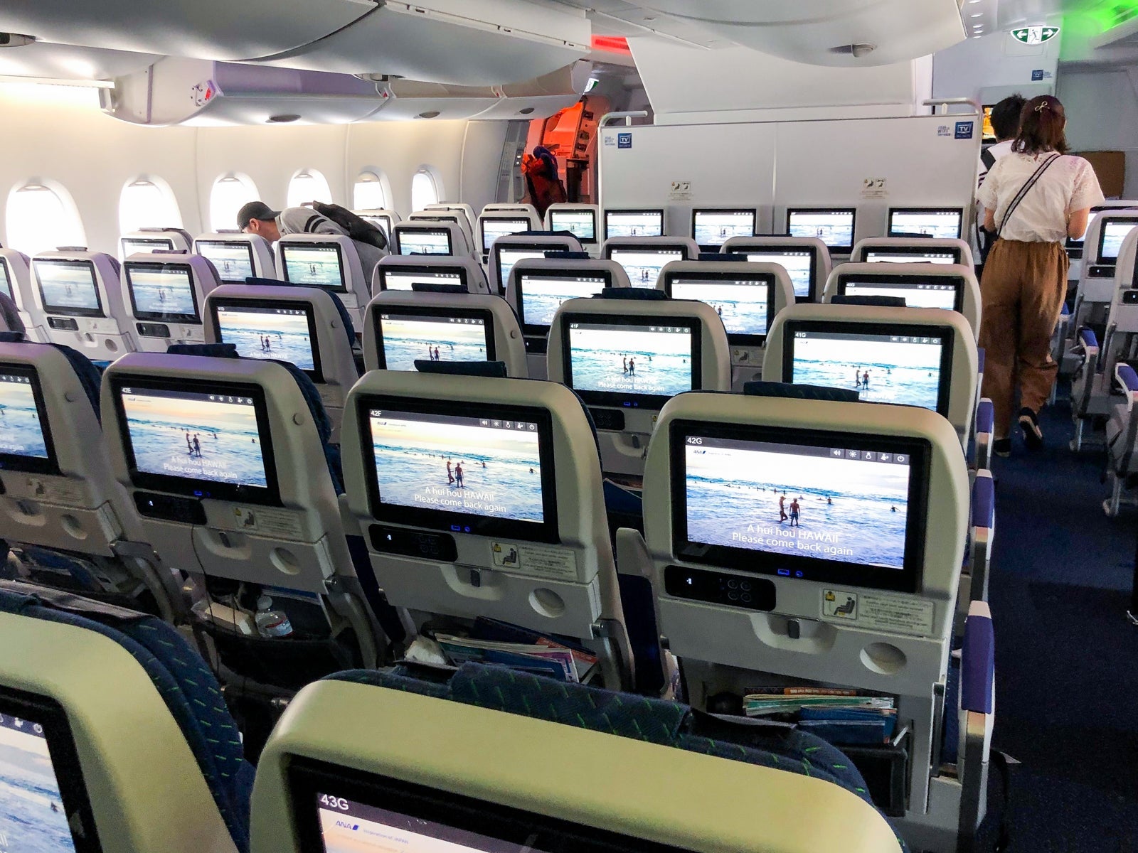 ANA economy cabin