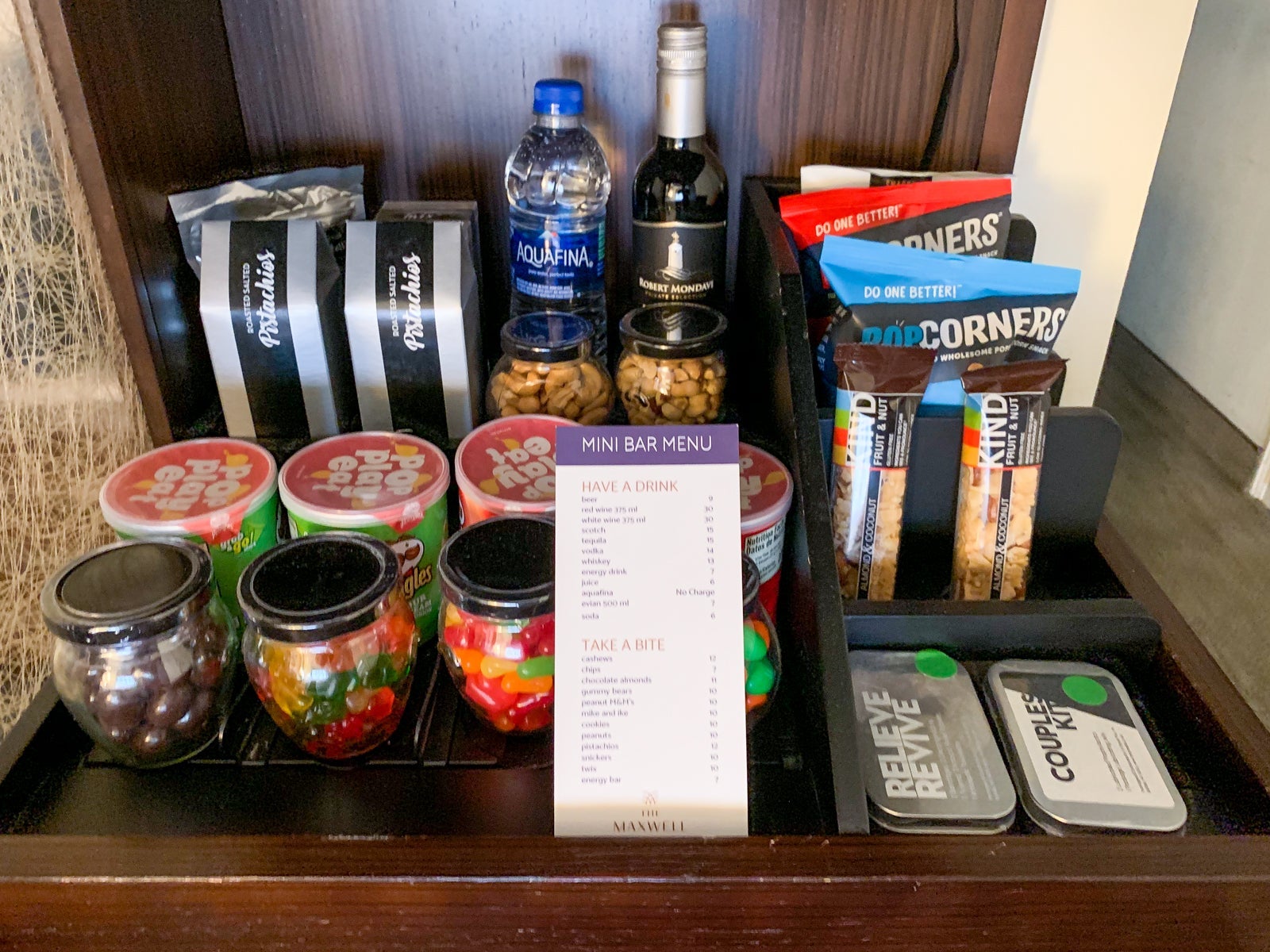 Maxwell Hotel NYC Snacks