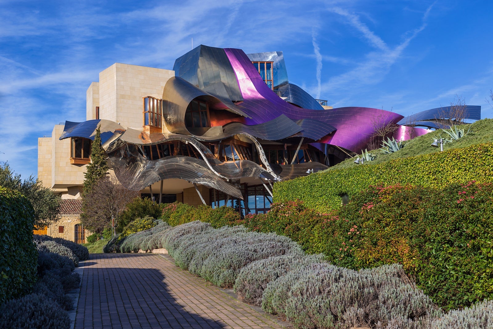 Marques de Riscal Hotel, a Frank Ghery building, Spain
