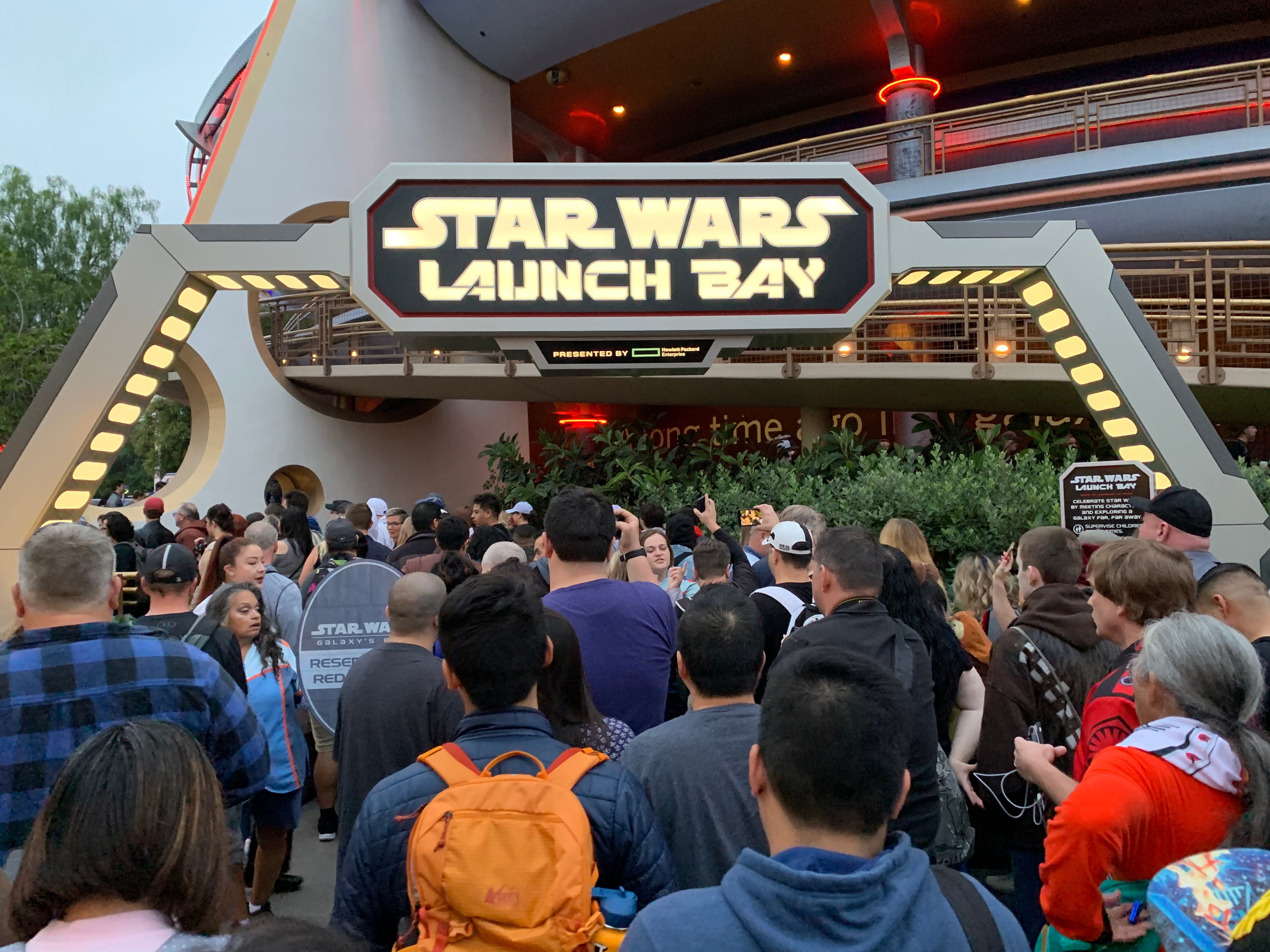 Get your wristbands at the Star Wars Launch Bay in Tomorrowland