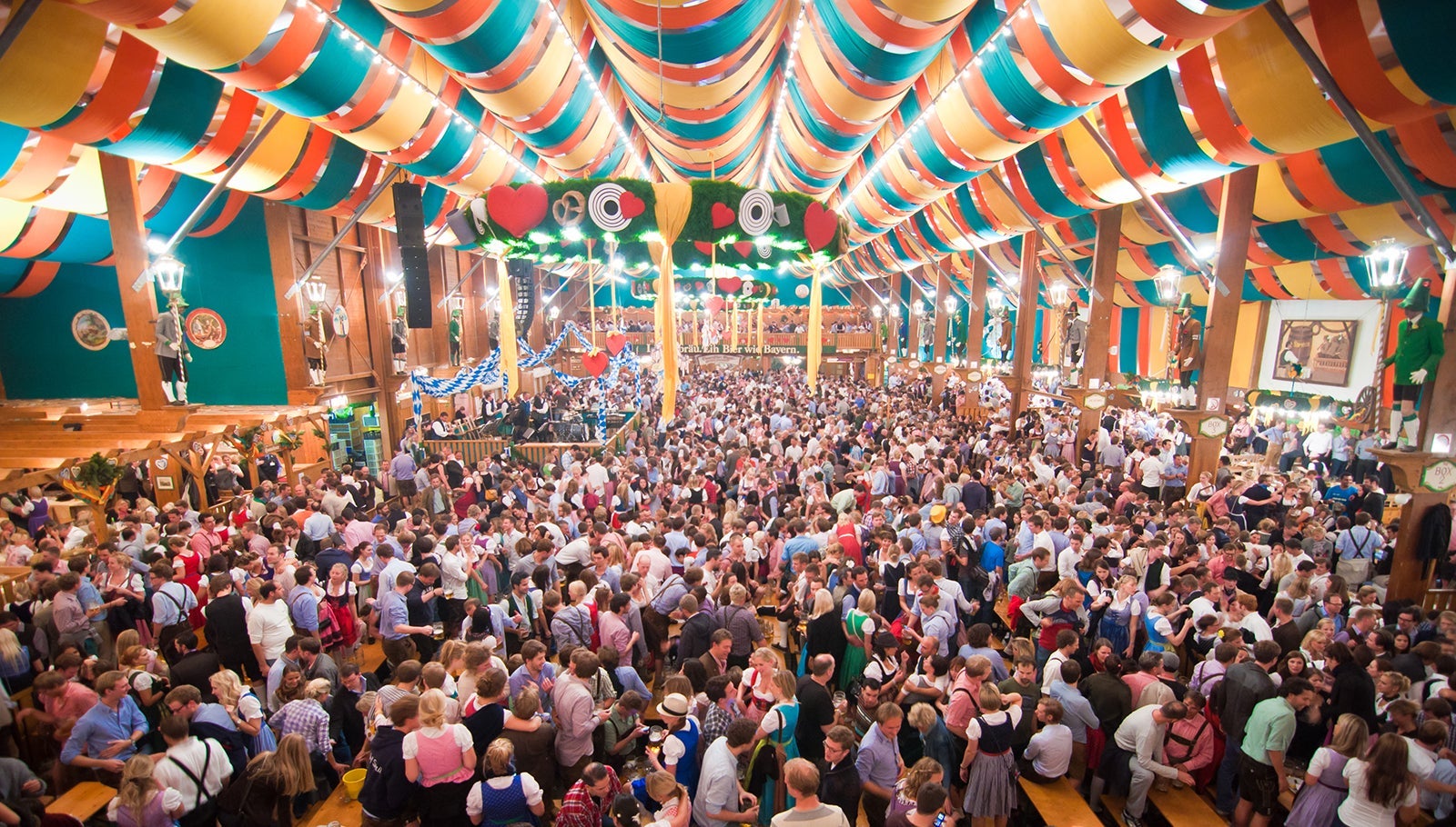 Oktoberfest from within tent