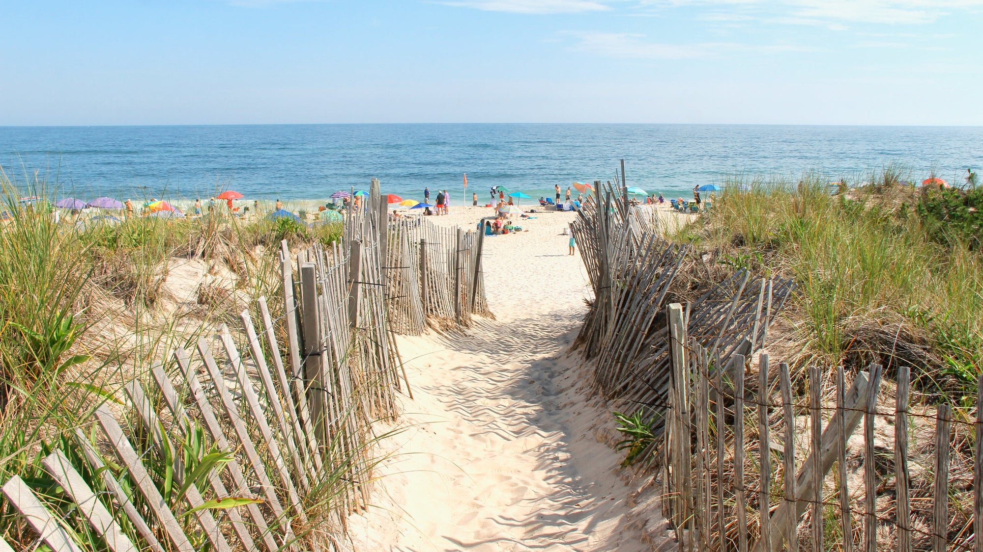 Beach entrance on the dunes