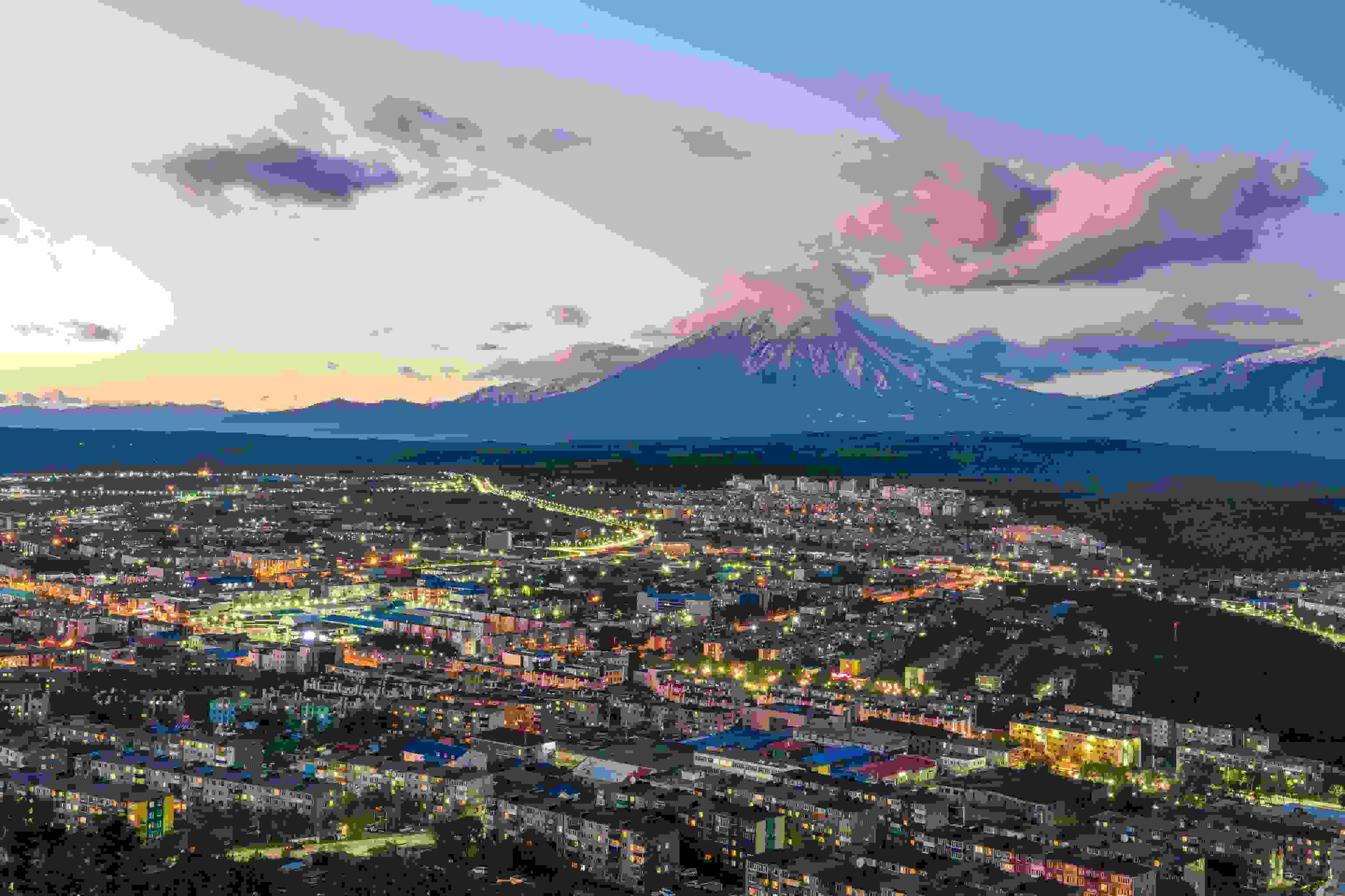 The Petropavlovsk-Kamchatsky skyline. (Image by www.tonnaja.com/Getty Images)