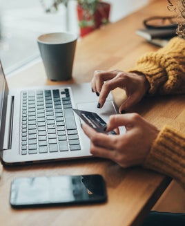 person working on laptop