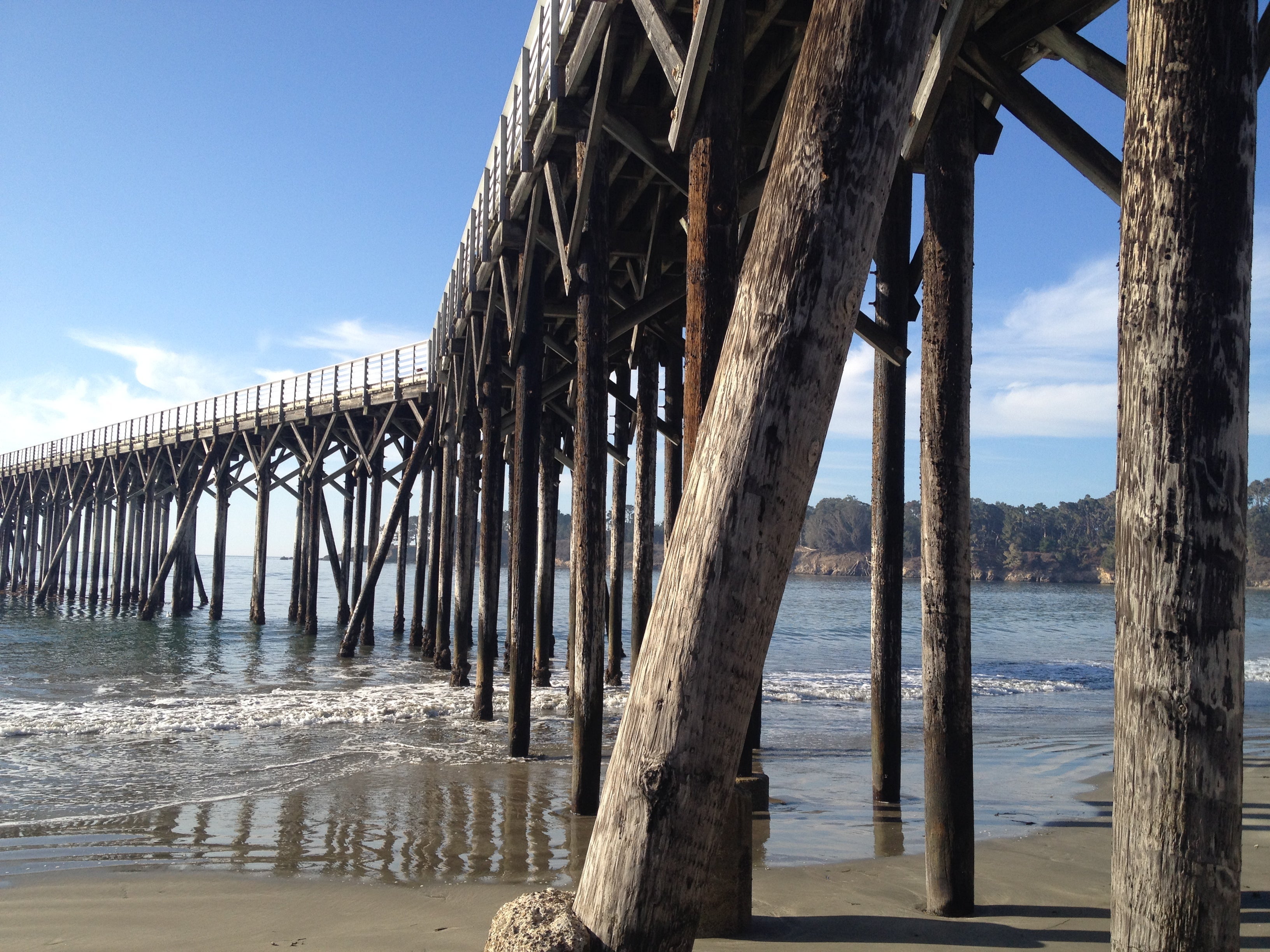 pier at William Randolph Hearst Beach, San Simeon CA