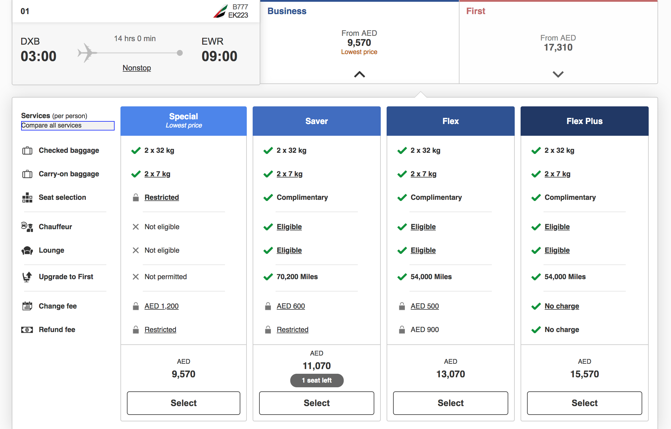 Emirates New Special Business Class Fare Is Like Basic Economy - The Points  Guy, image size:2284x1460