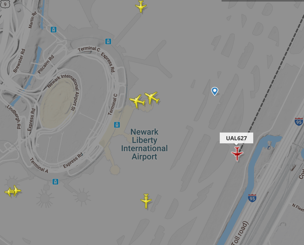 Map courtesy of Flightradar24.