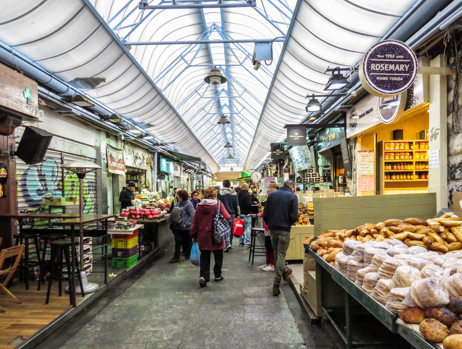 The Machane Yehuda Market in Jerusalem