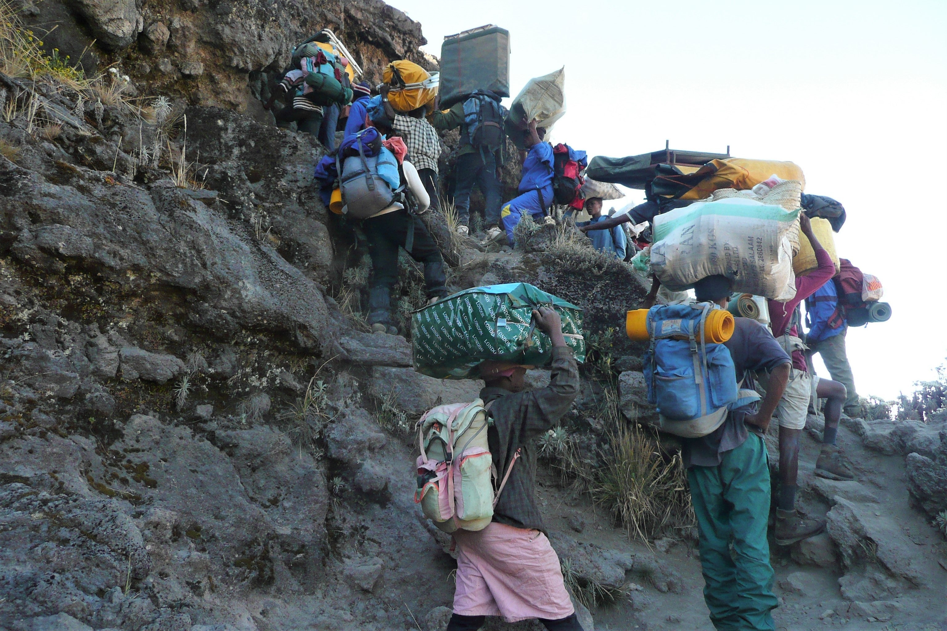 On Mount Meru, you won't find traffic jams like this one on Mount Kilimanjaro. (Photo by Brian Biros / The Points Guy)