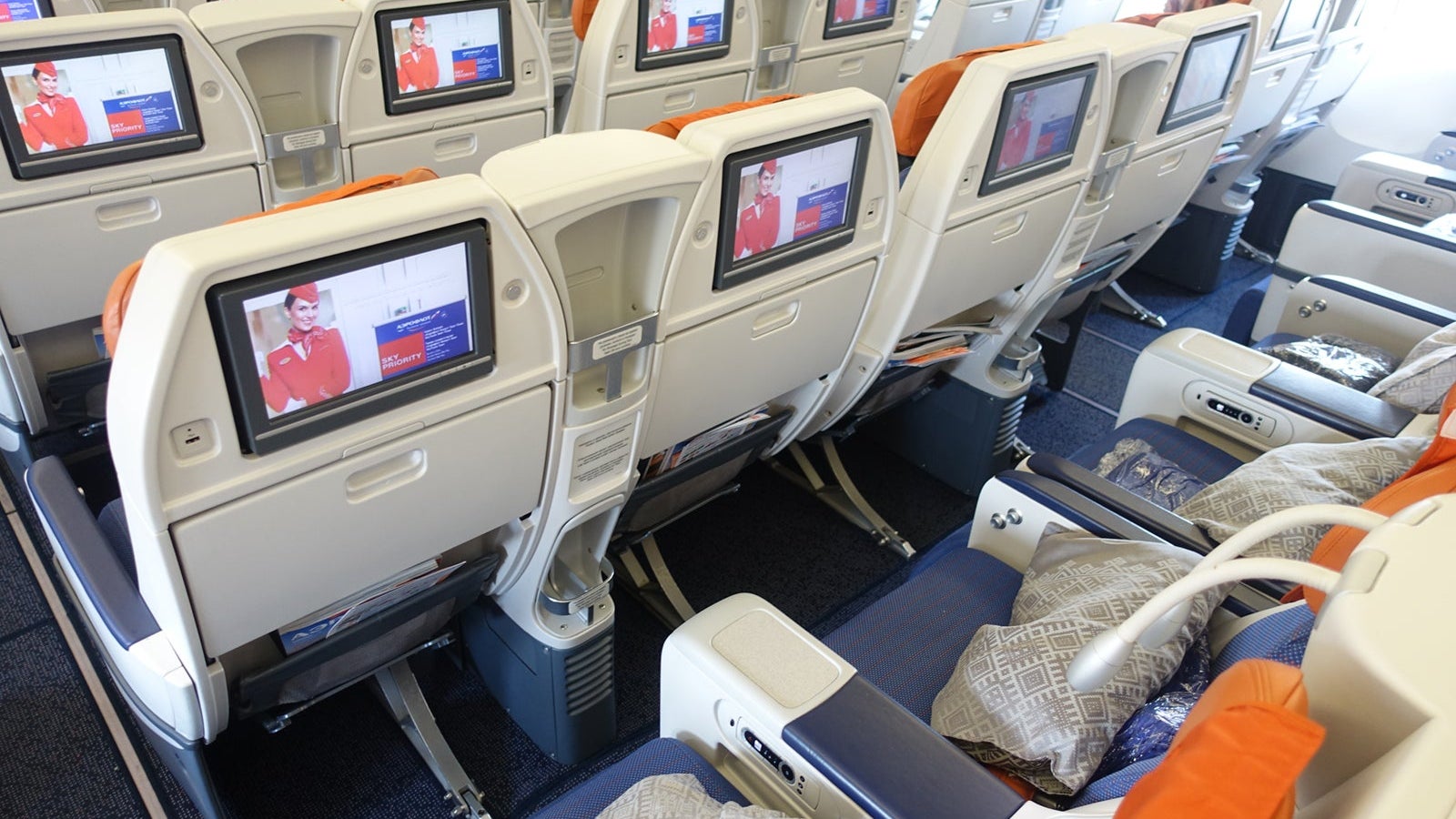 Aeroflot premium economy cabin