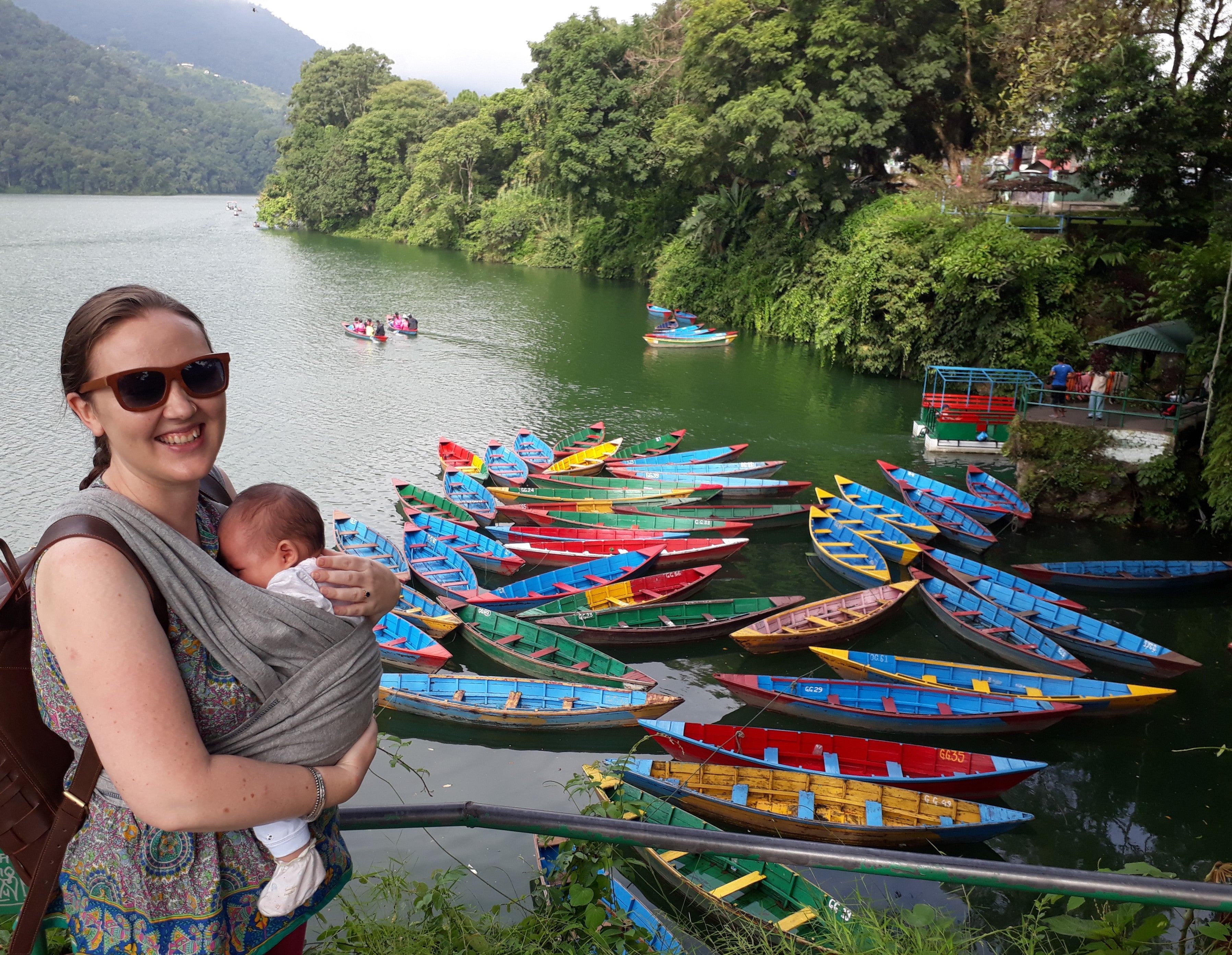 Visiting Pokhara, Nepal, with my two-month-old daughter. Photo by Elen Turner