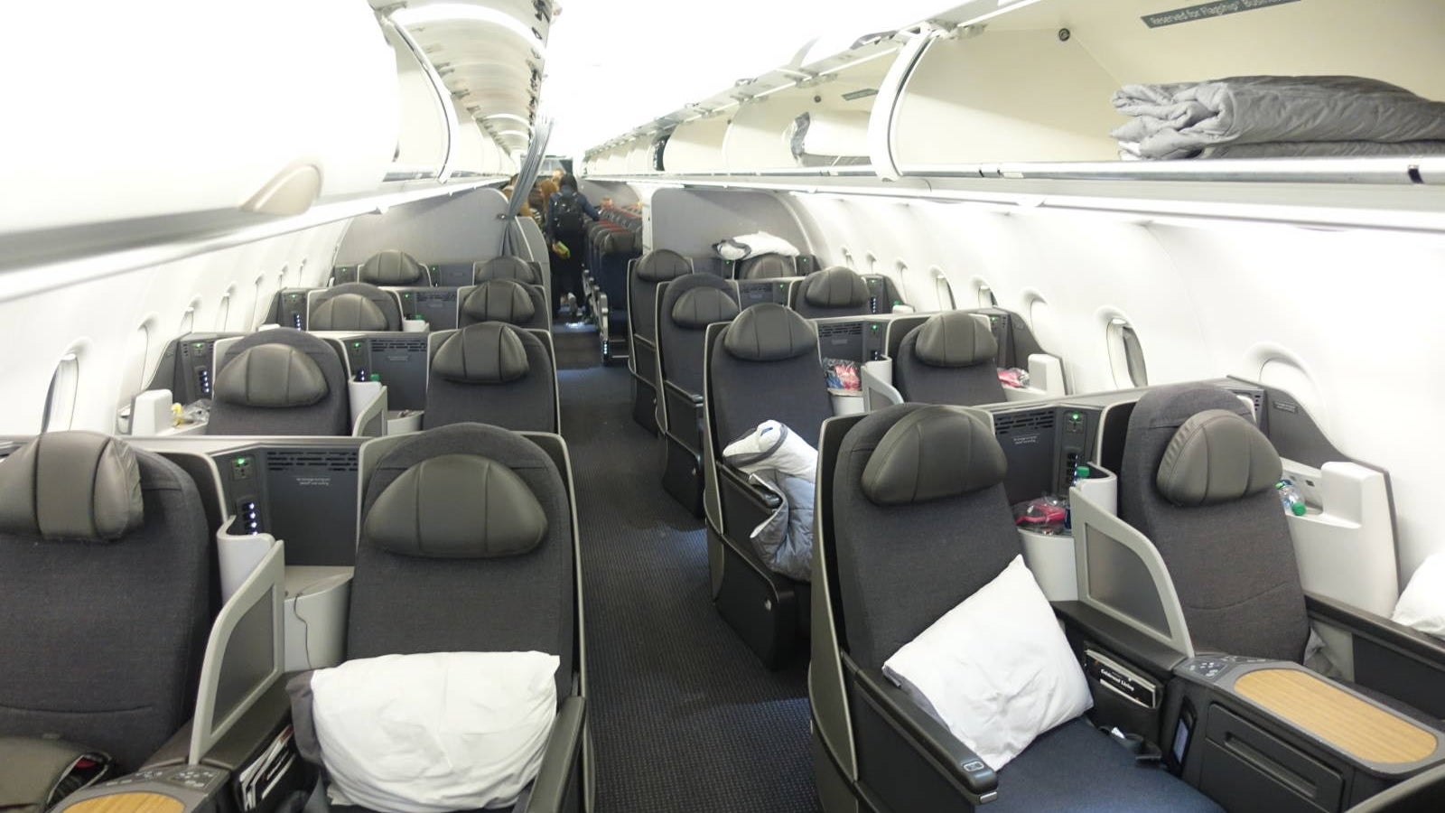 American Airlines A321T business-class cabin