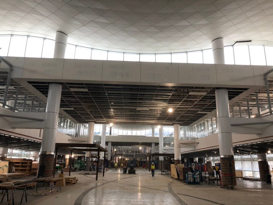 Construction of the new Midfield Satellite Concourse North at LAX. Photo courtesy of LAX.