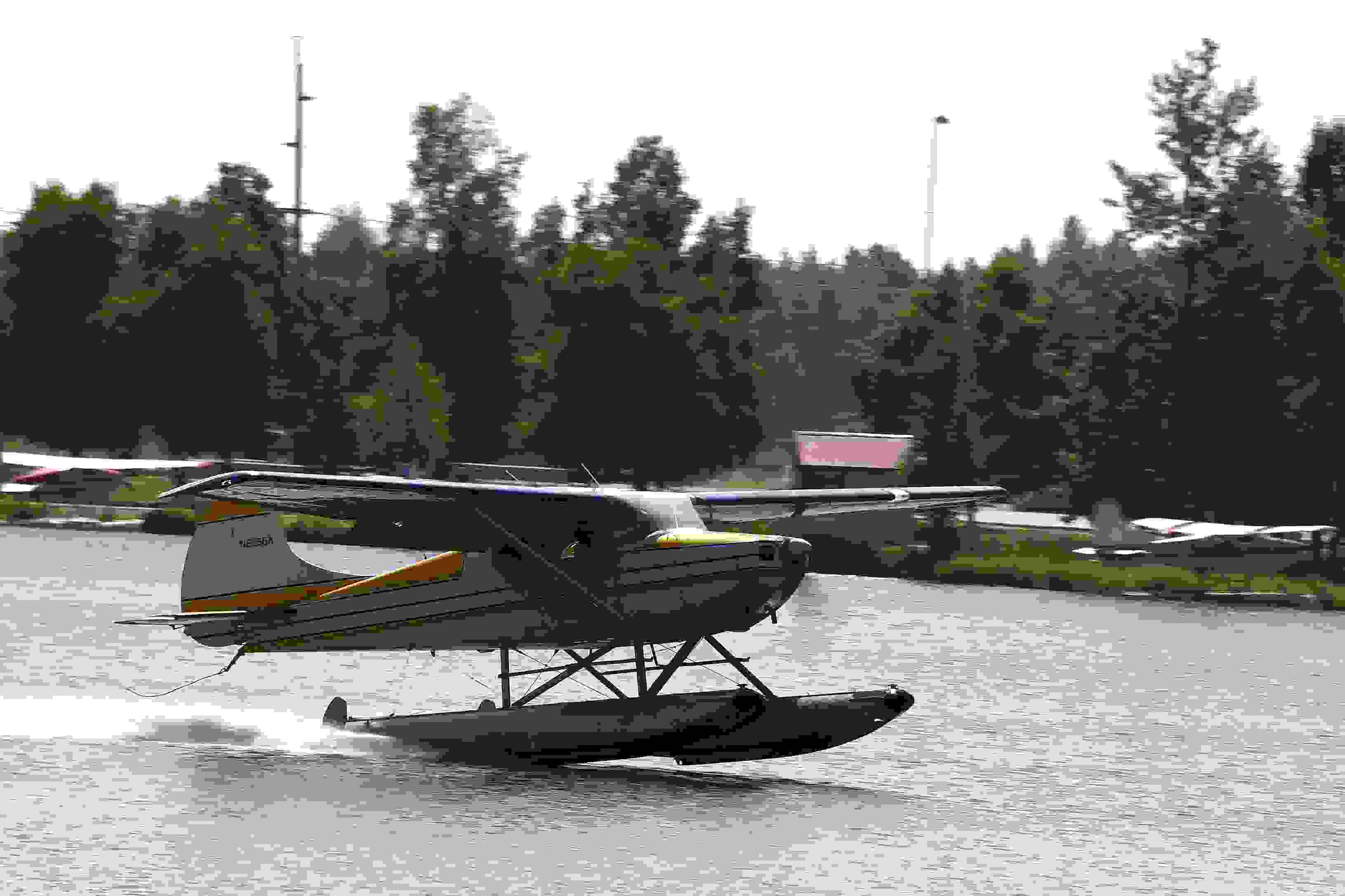 ANCHORAGE, AK - JULY 04: A floatplane departs from Lake Hood Seaplane Base on July 4, 2019 in Anchorage, Alaska. Alaska is bracing for record warm temperatures and dry conditions in parts of the state. (Photo by Lance King/Getty Images)