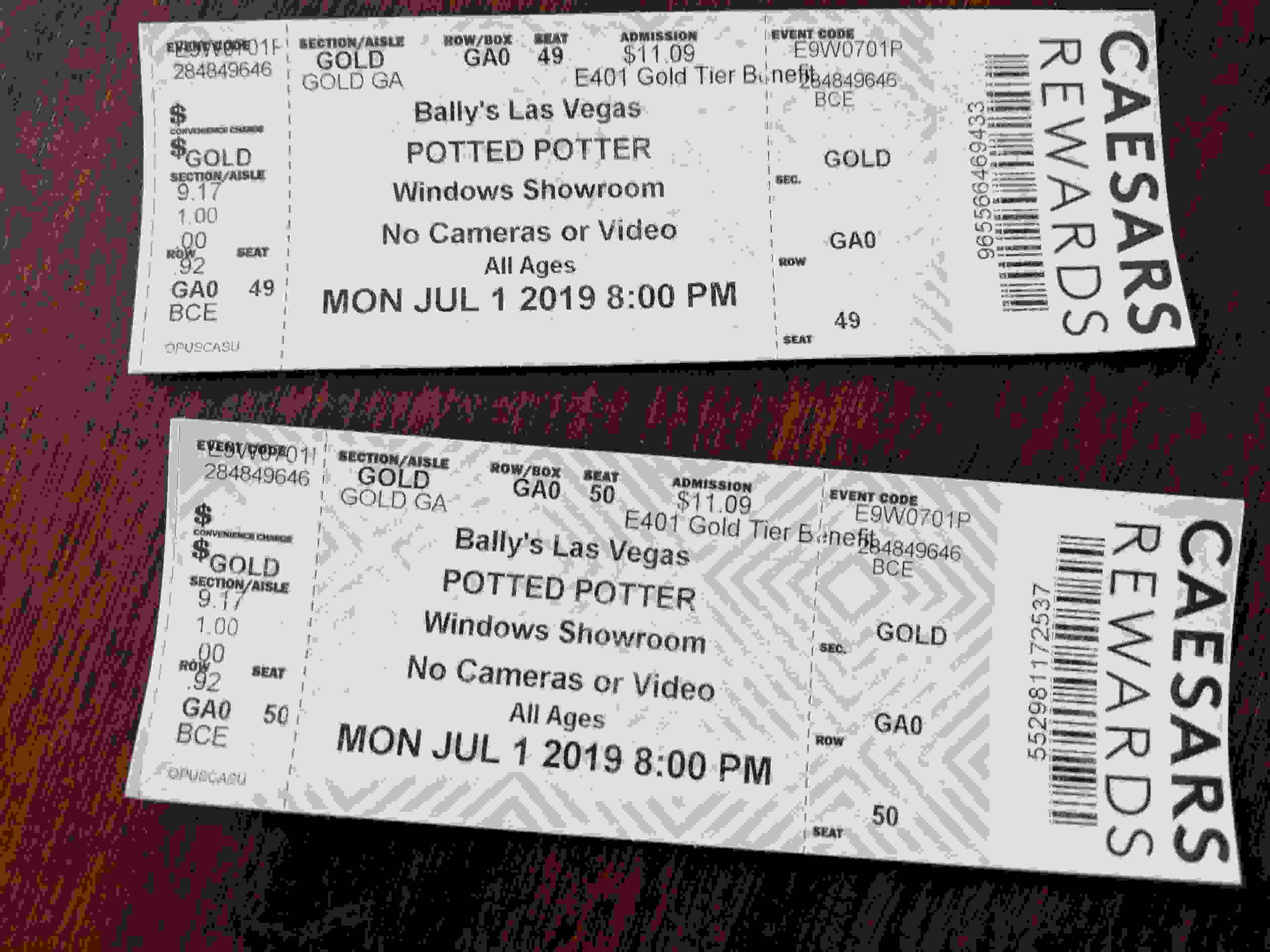 One ticket for me and one for my dog