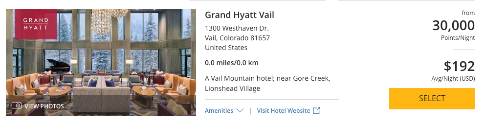 Grand Hyatt Vail