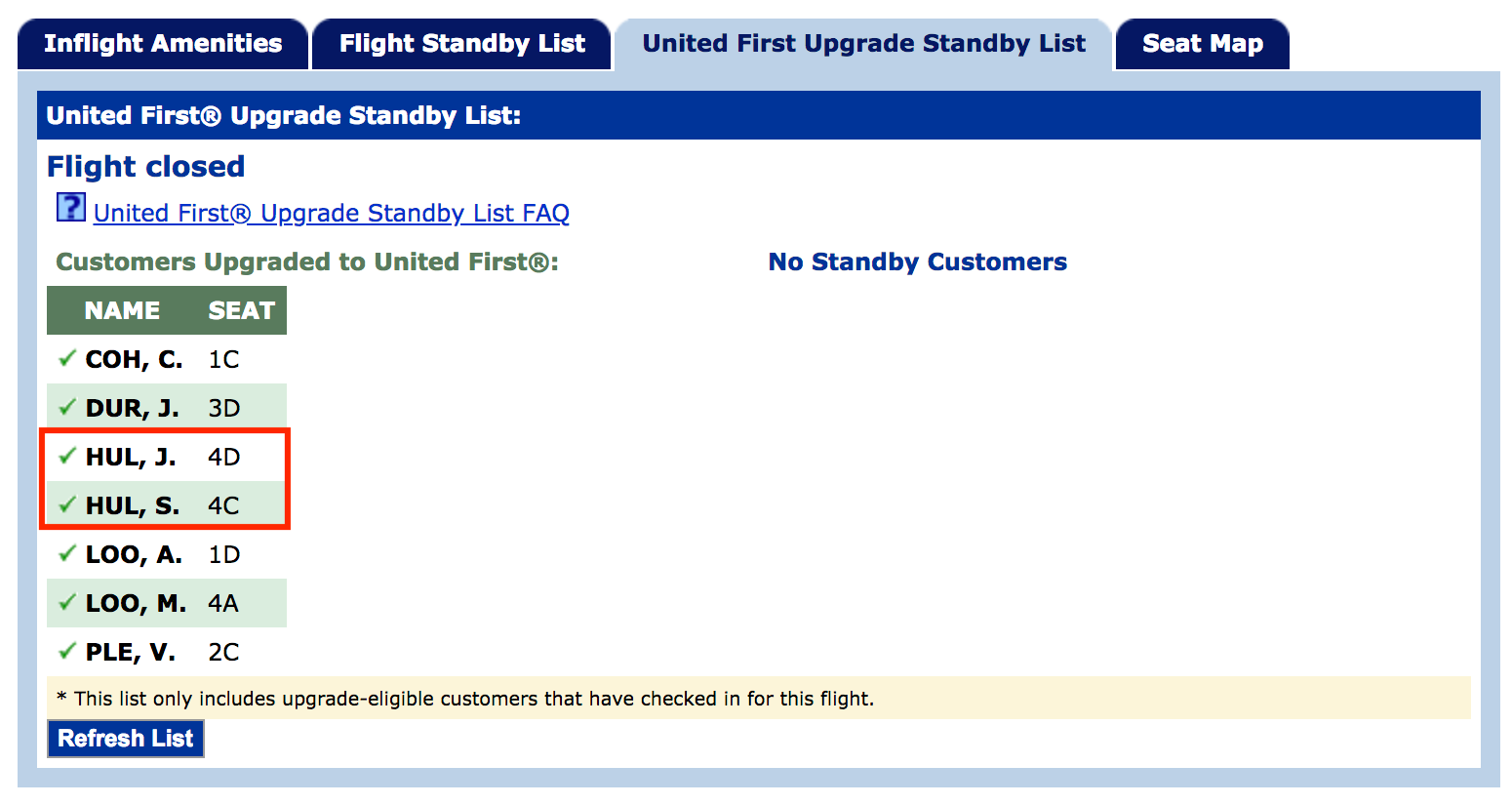 United first class upgrade on award ticket