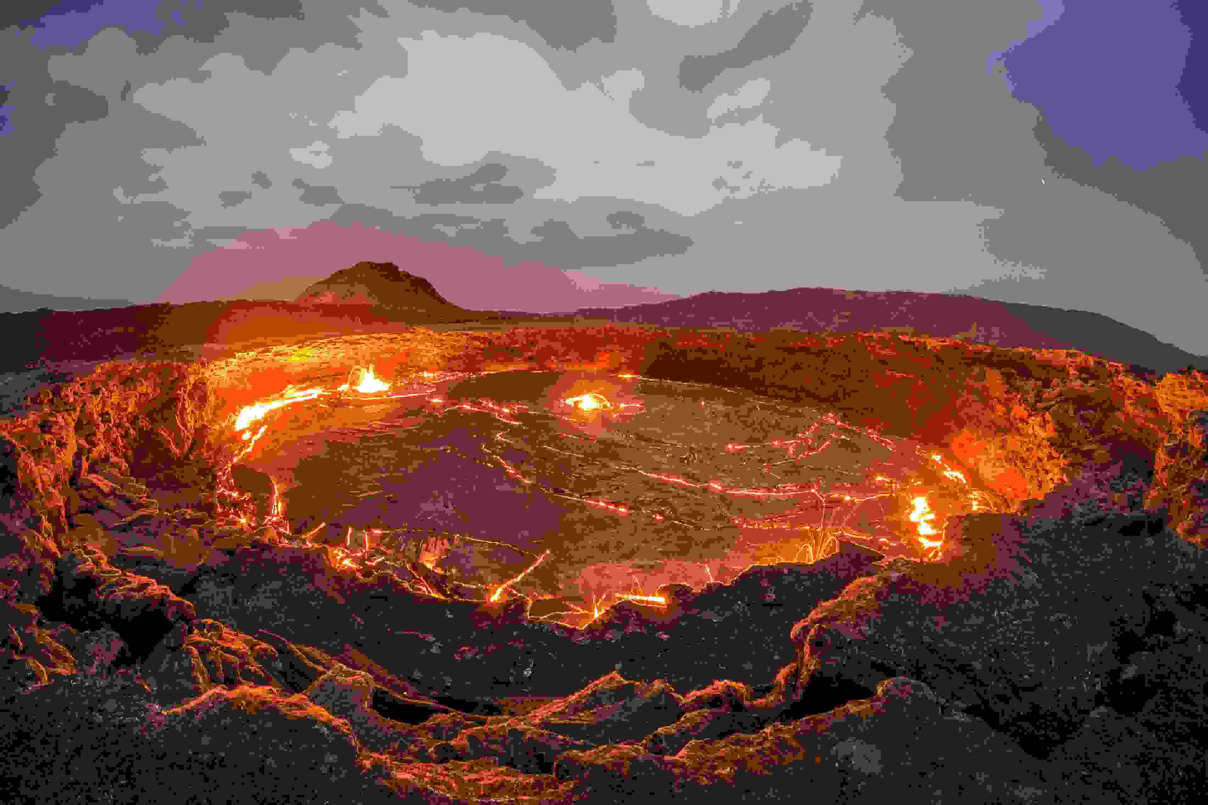 At over 100 years old, Erta Ale is the oldest lava lake in the world. (Photo by Joel Santos / Barcroft Images / Barcroft Media via Getty Images)