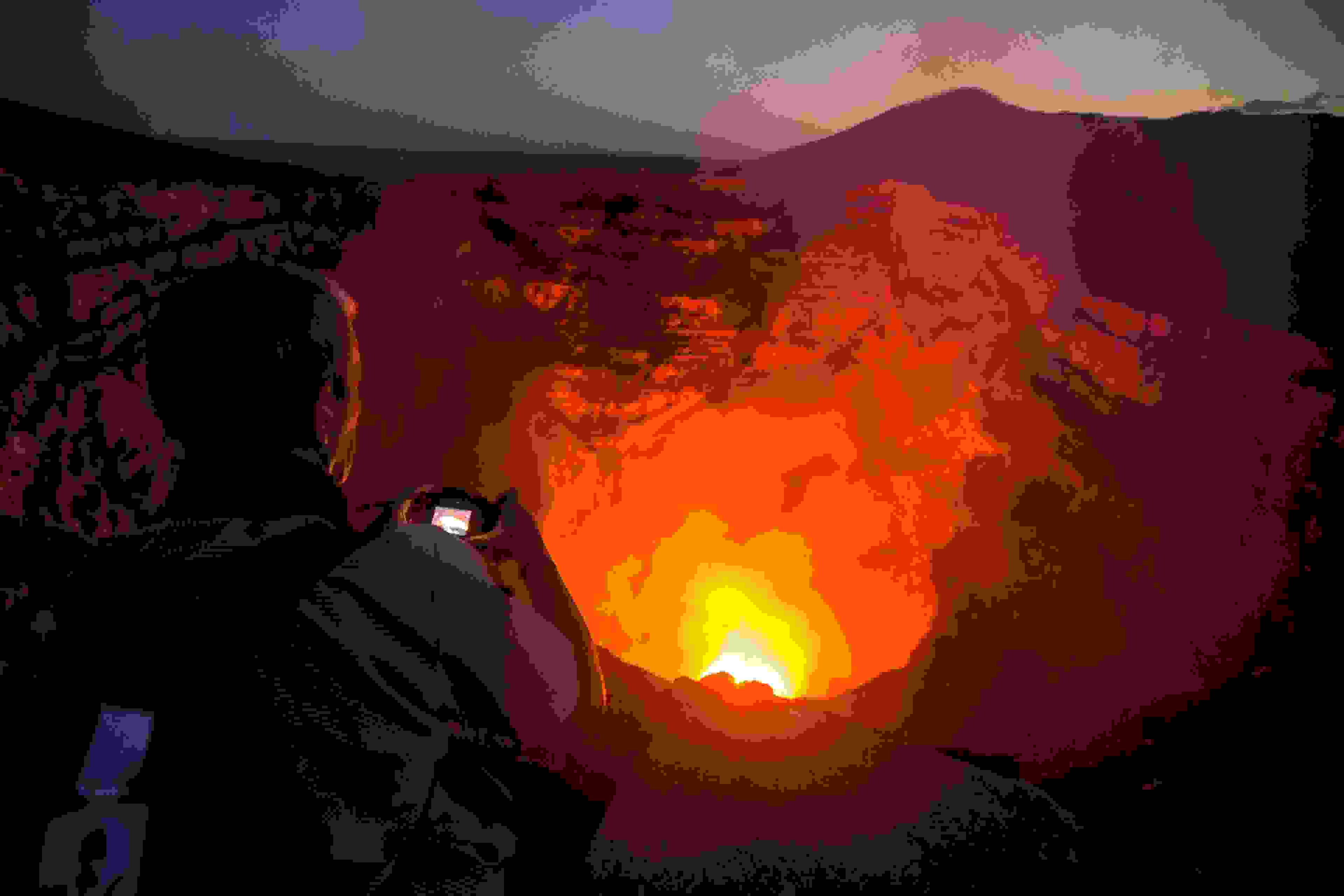 Just 20 miles south of Managua, Masaya is the world's most easily accessible lava lake. (Photo by INTI OCON/AFP/Getty Images)