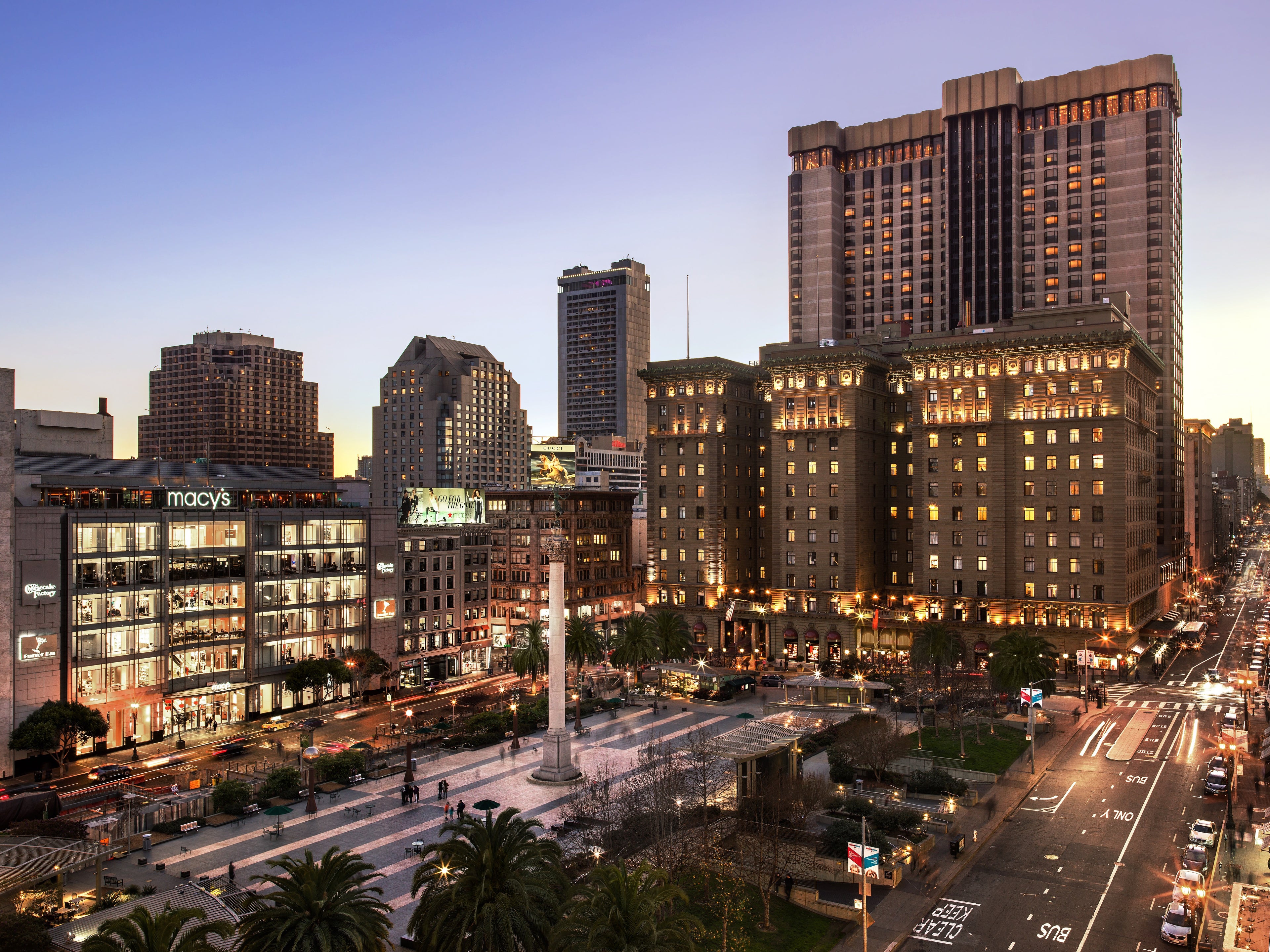 The Westin St. Francis Hotel is conveniently located right on Union Square in San Francisco. (photo courtesy of the hotel)