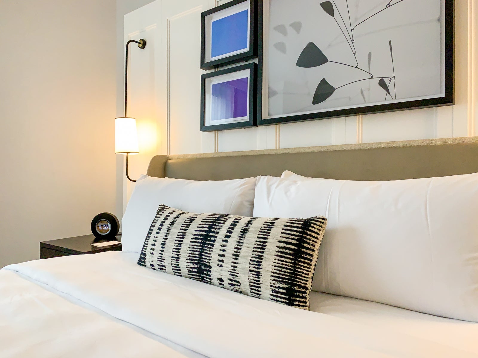 Bed at the Conrad New York Midtown