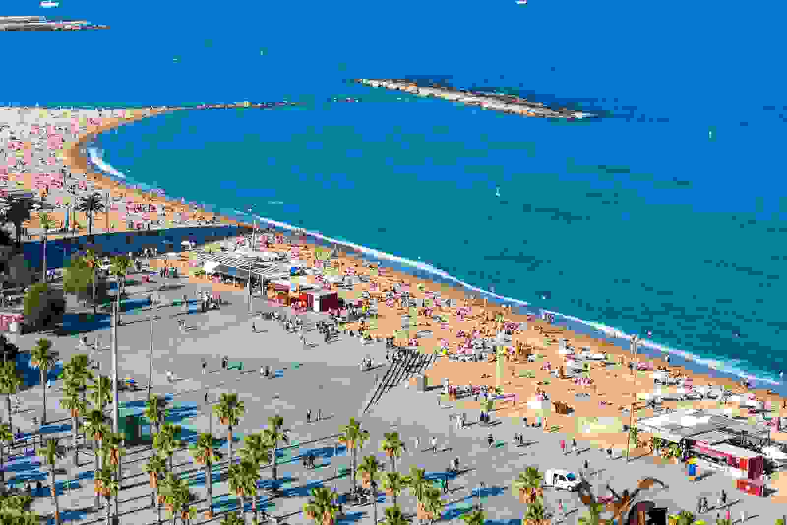 Barceloneta beach. (Photo by beyhanyazar / Getty Images)