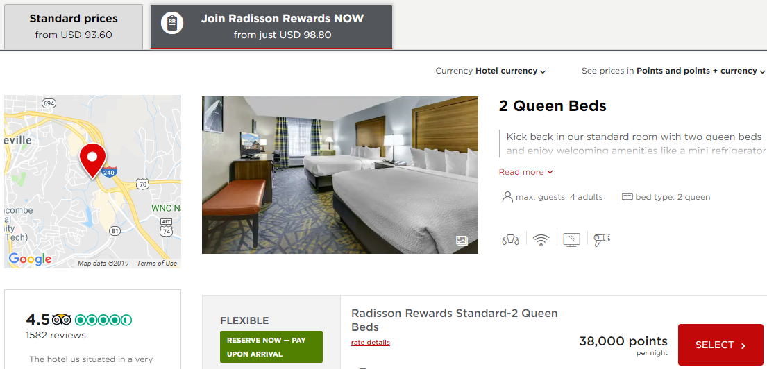 Country Inn and Suites Asheville Downtown Tunnel Road December 2019 prices