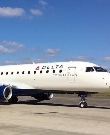 Delta jet on tarmac