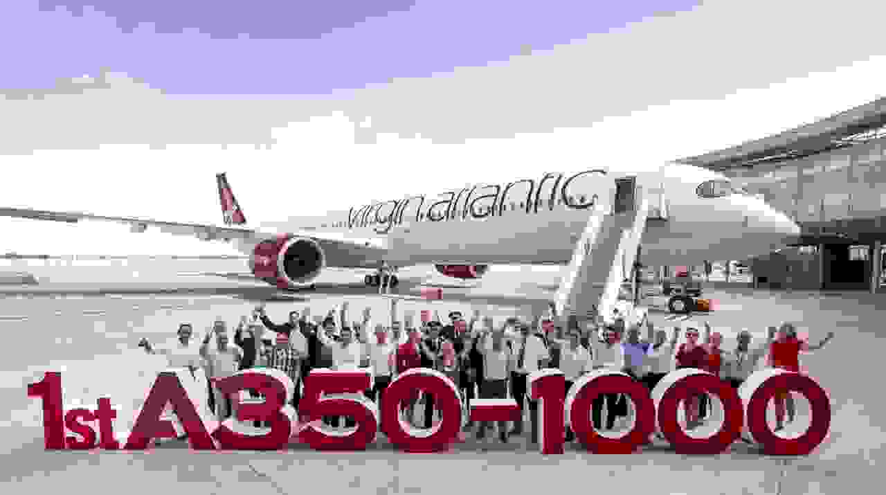 The first Virgin Atlantic A350-1000. (Courtesy of Virgin Atlantic)