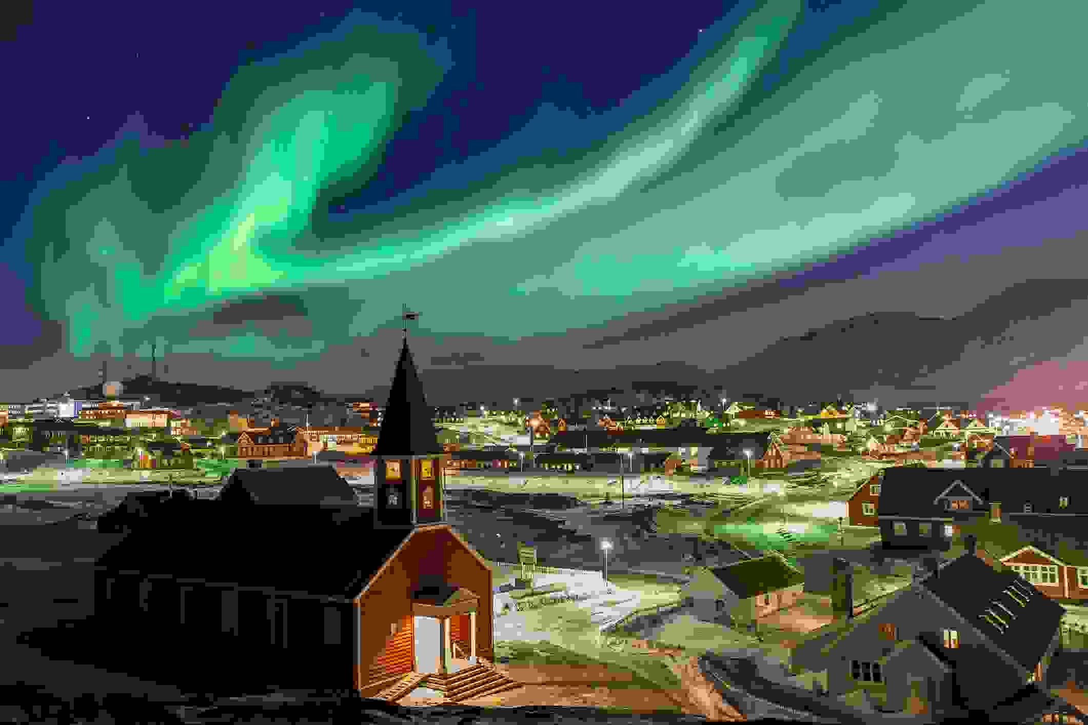 Nuuk, Greenland northern lights